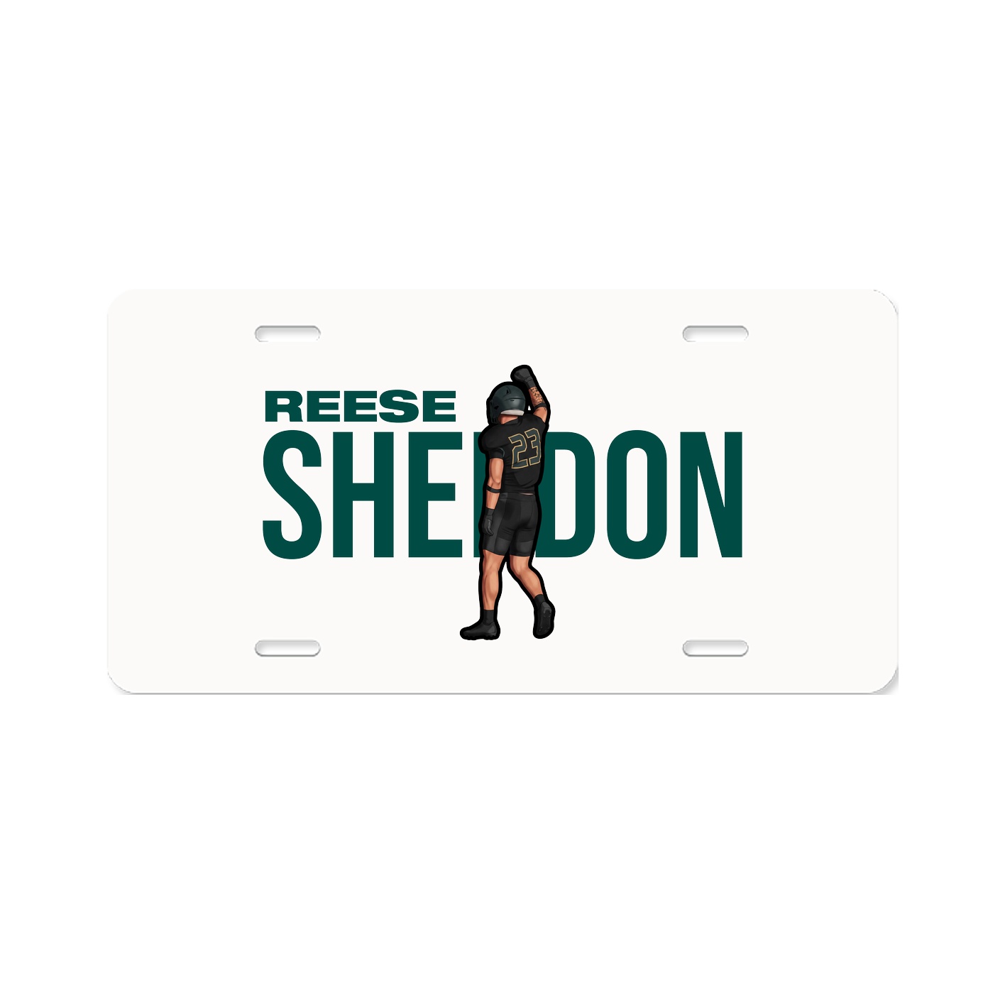 License Plate — Player Name in Classic