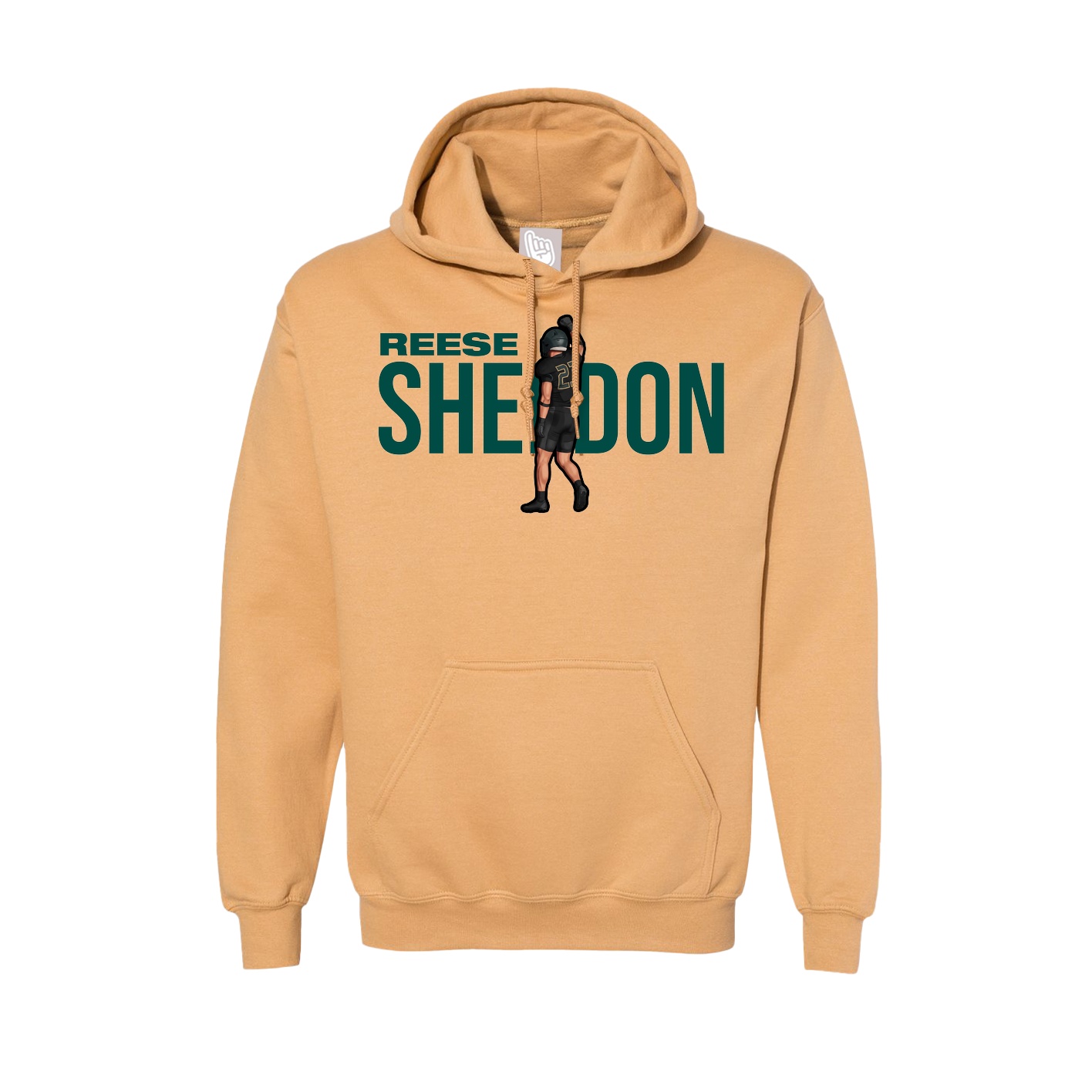 Hoodie — Player Name in Vegas Gold
