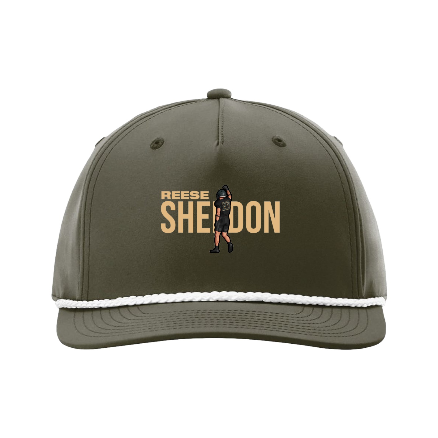 Five-Panel Classic Rope Cap — Player Name in Green