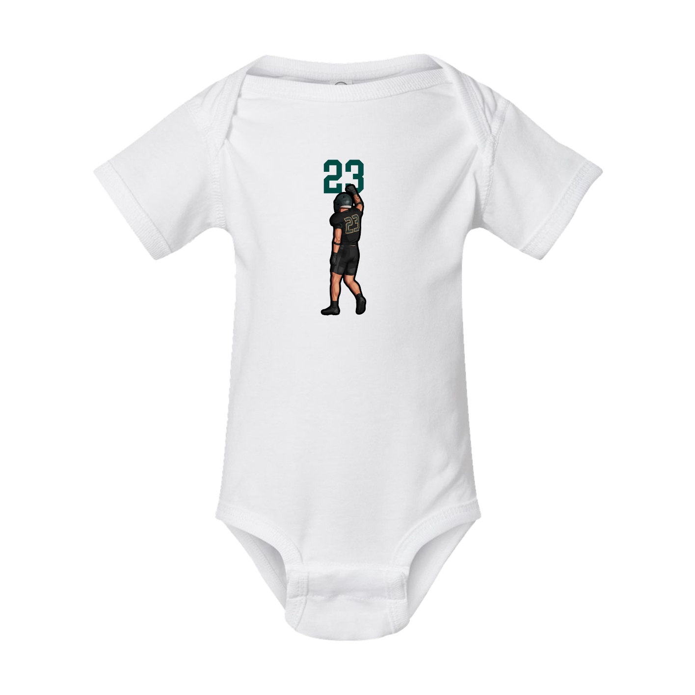 Baby Onesie — Number Top in White