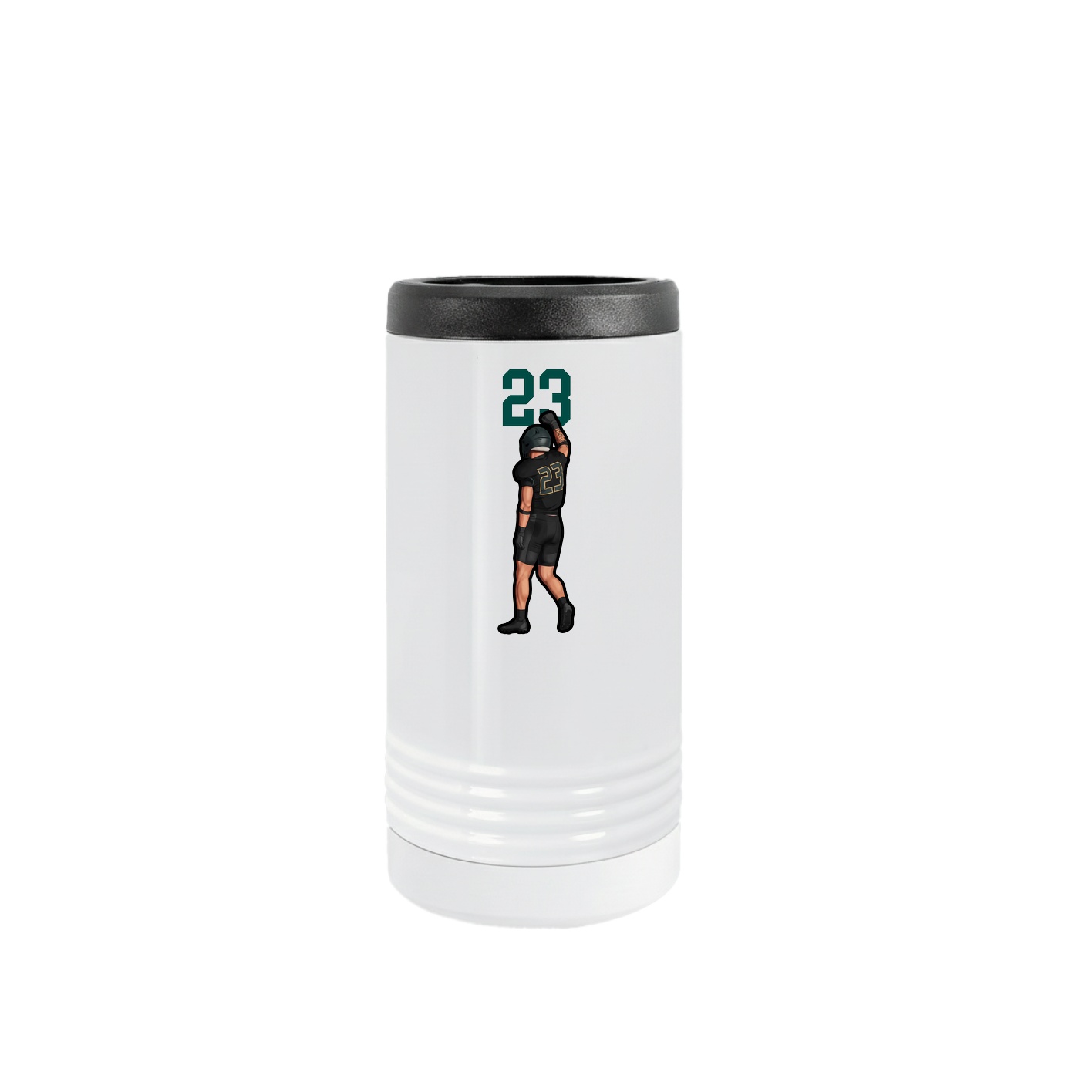 Slim Beverage Holder — Number Top in White