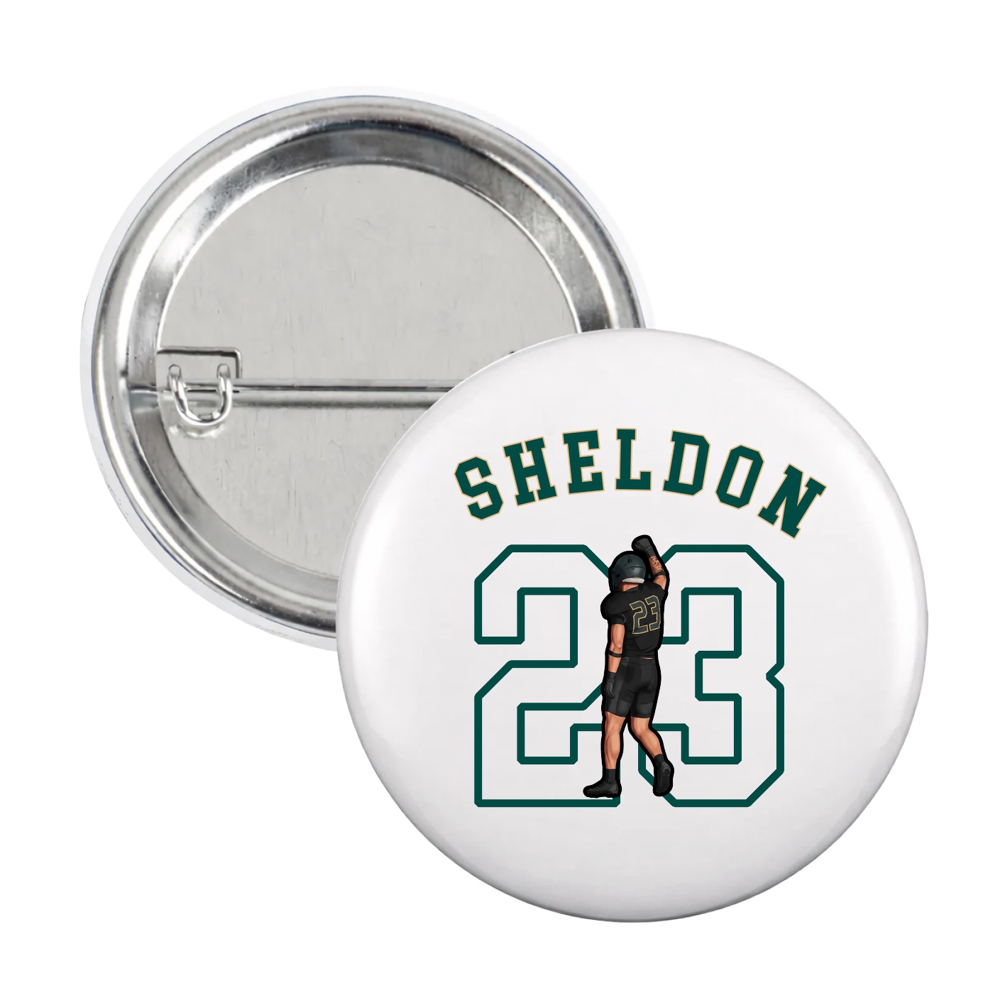 Game Day Button — Shirsey Arch in White
