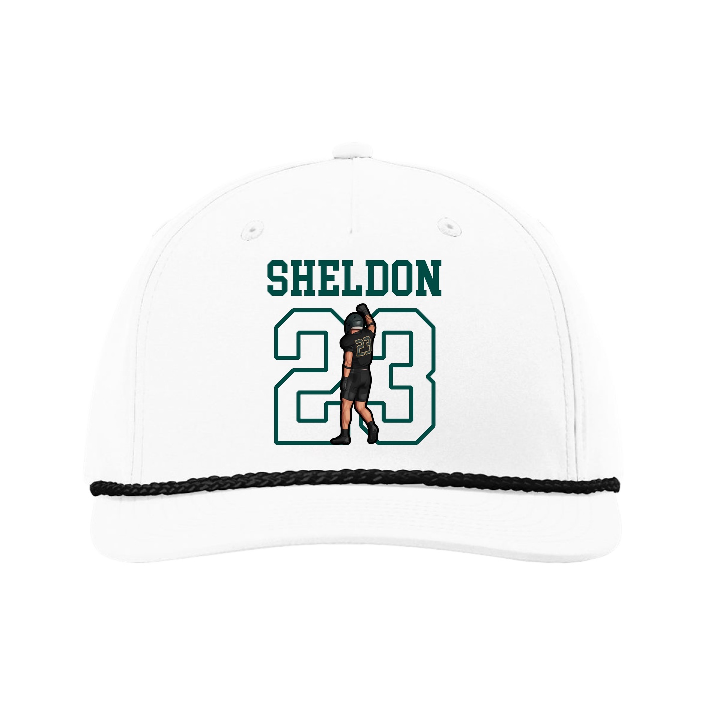Five-Panel Classic Rope Cap — Shirsey in White