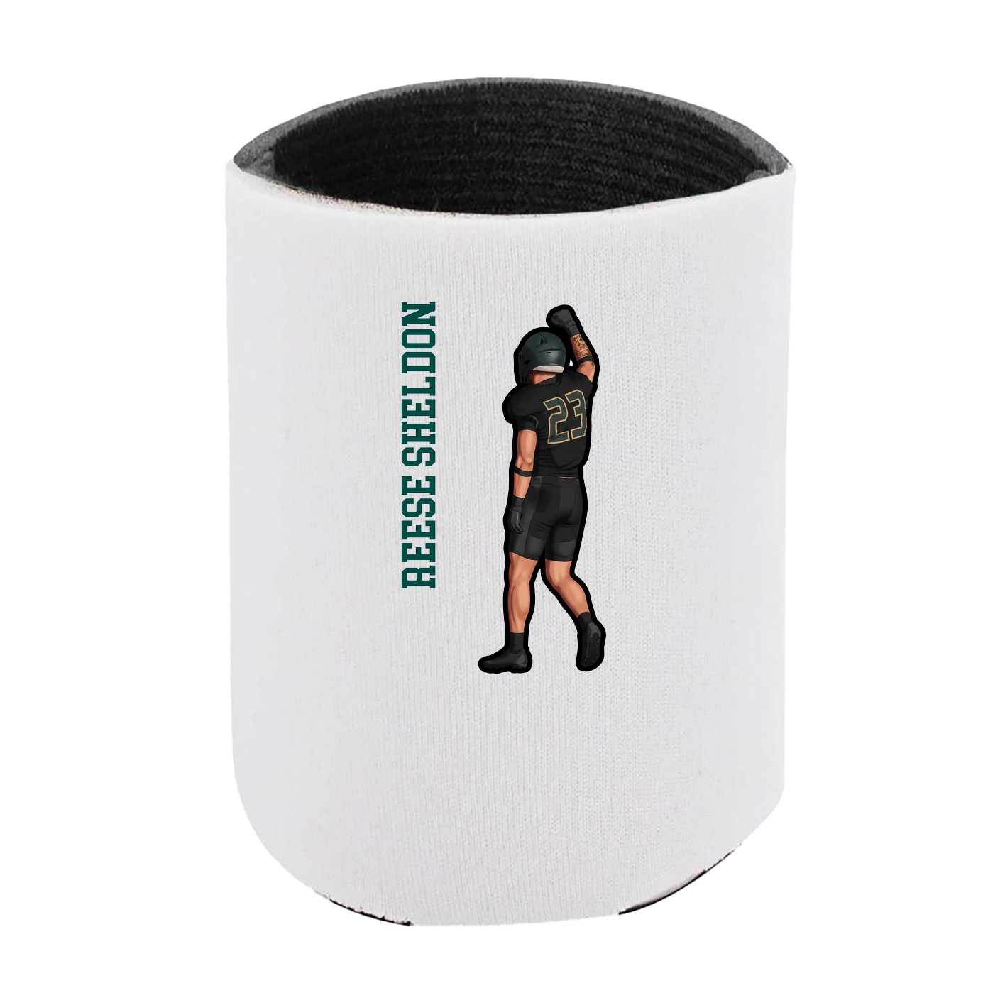 Can Holder — Name Vertical in White