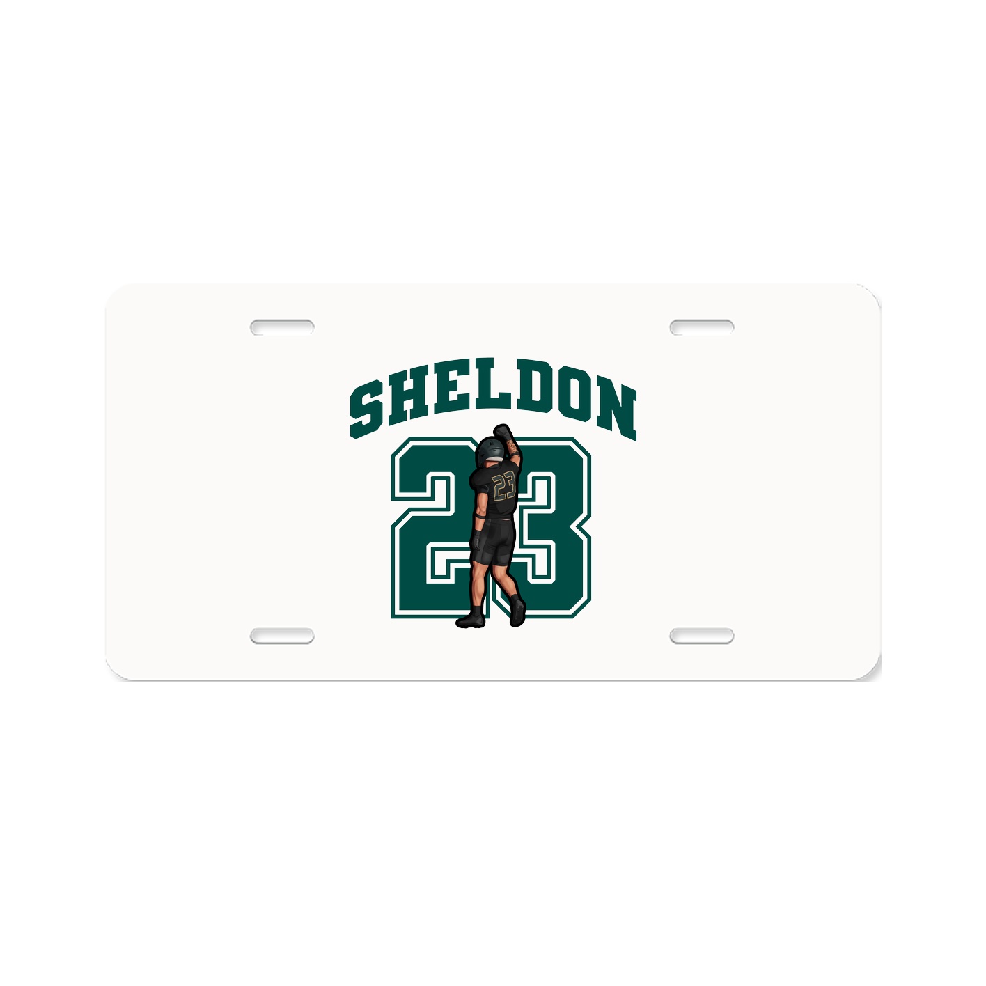 License Plate — Number in Classic