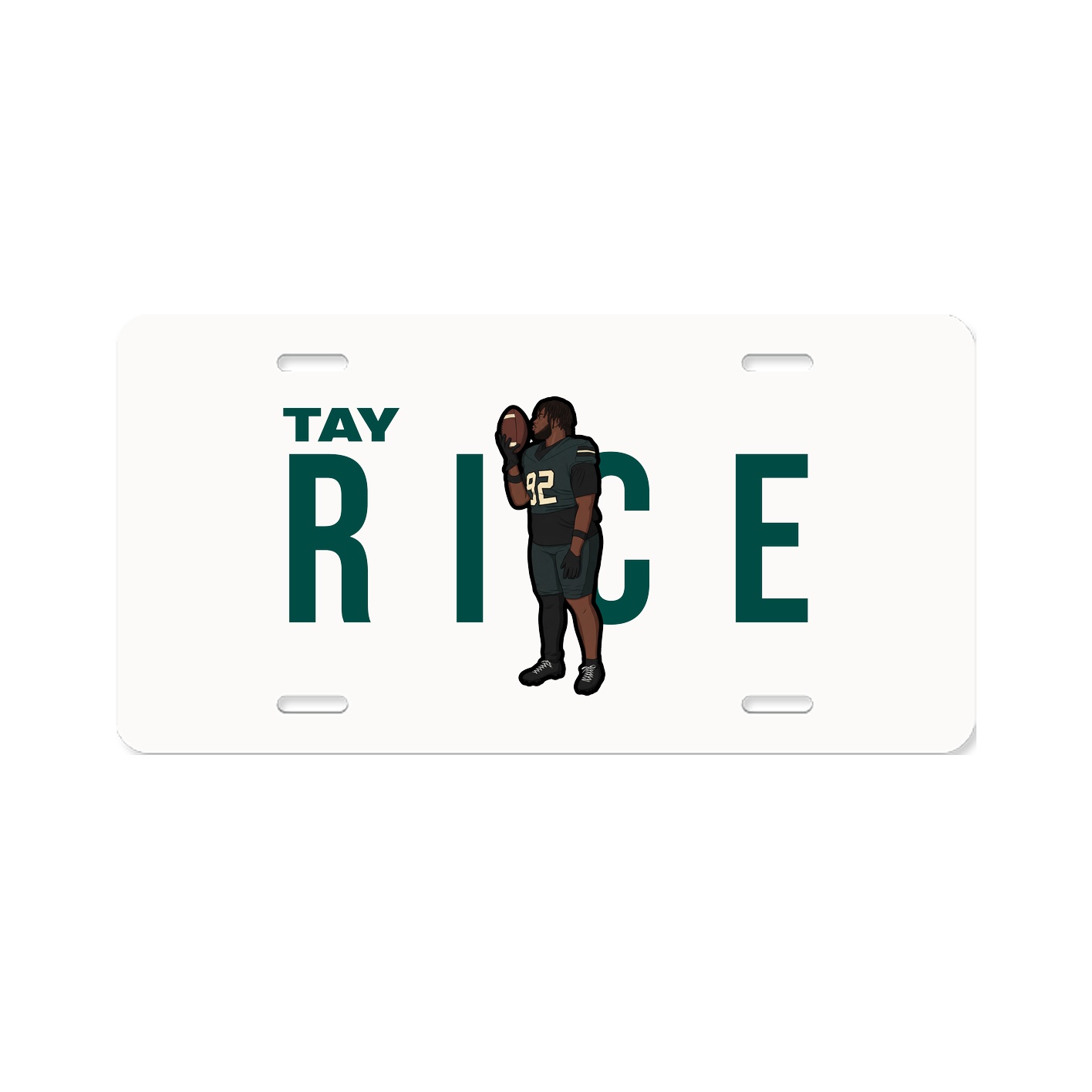 License Plate — Player Name in Classic