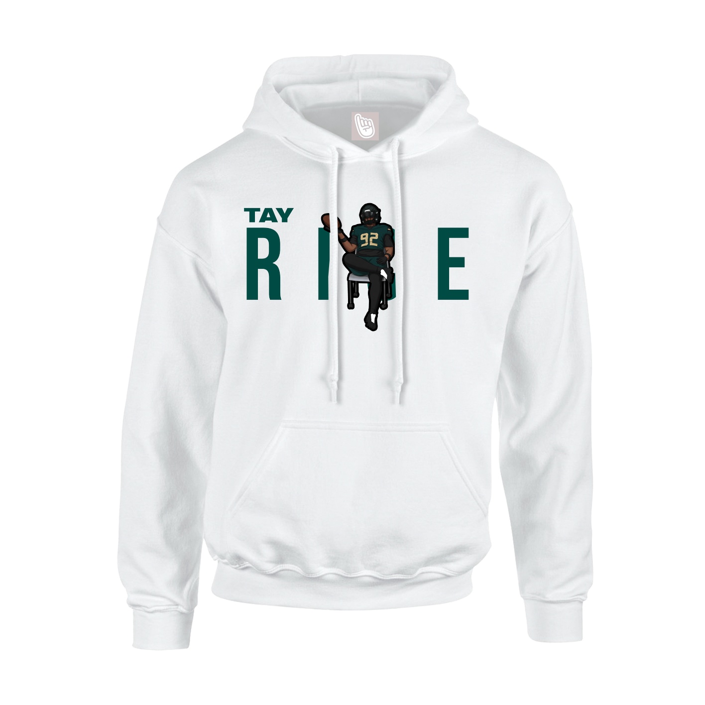 Hoodie — Player Name in White