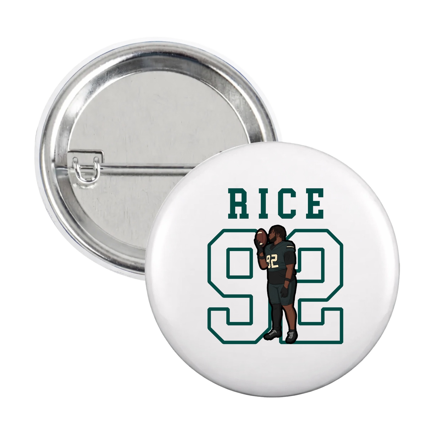 Game Day Button — Shirsey in White