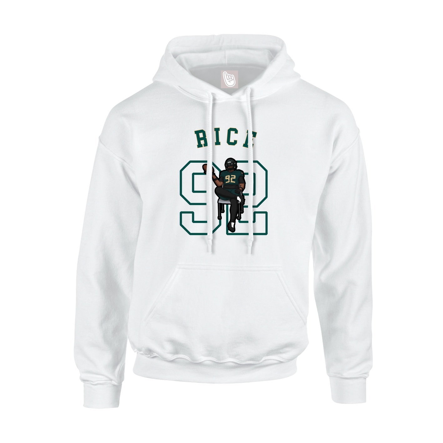 Youth Hoodie — Shirsey Arch in White