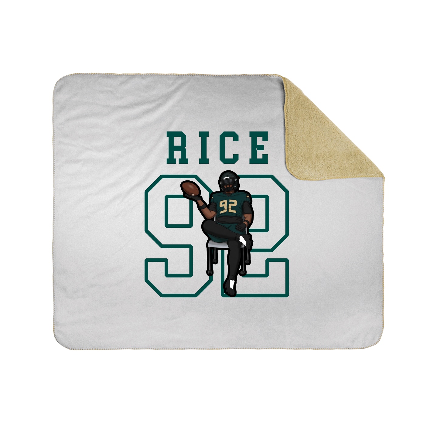 Throw Blanket — Shirsey in White