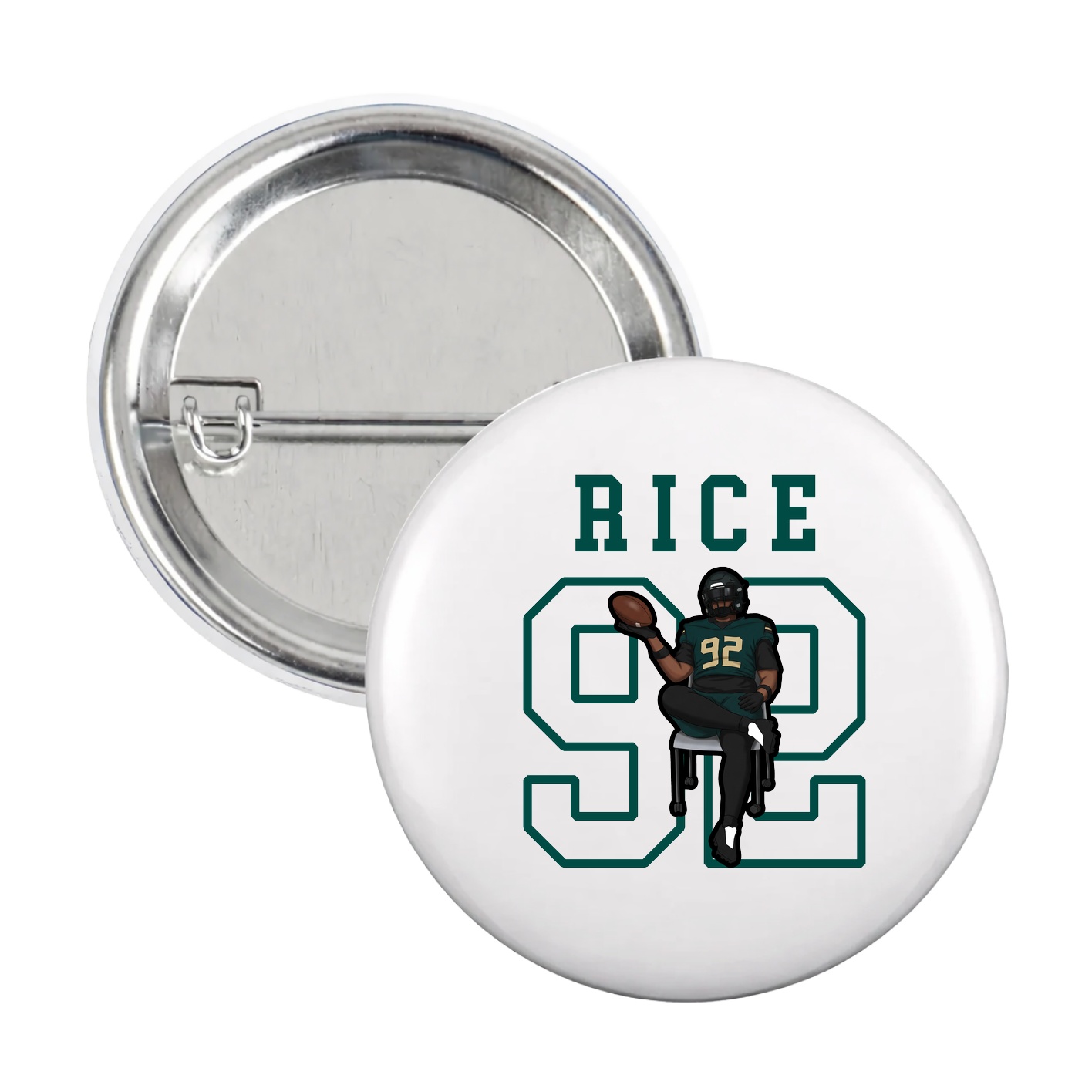 Game Day Button — Shirsey in White