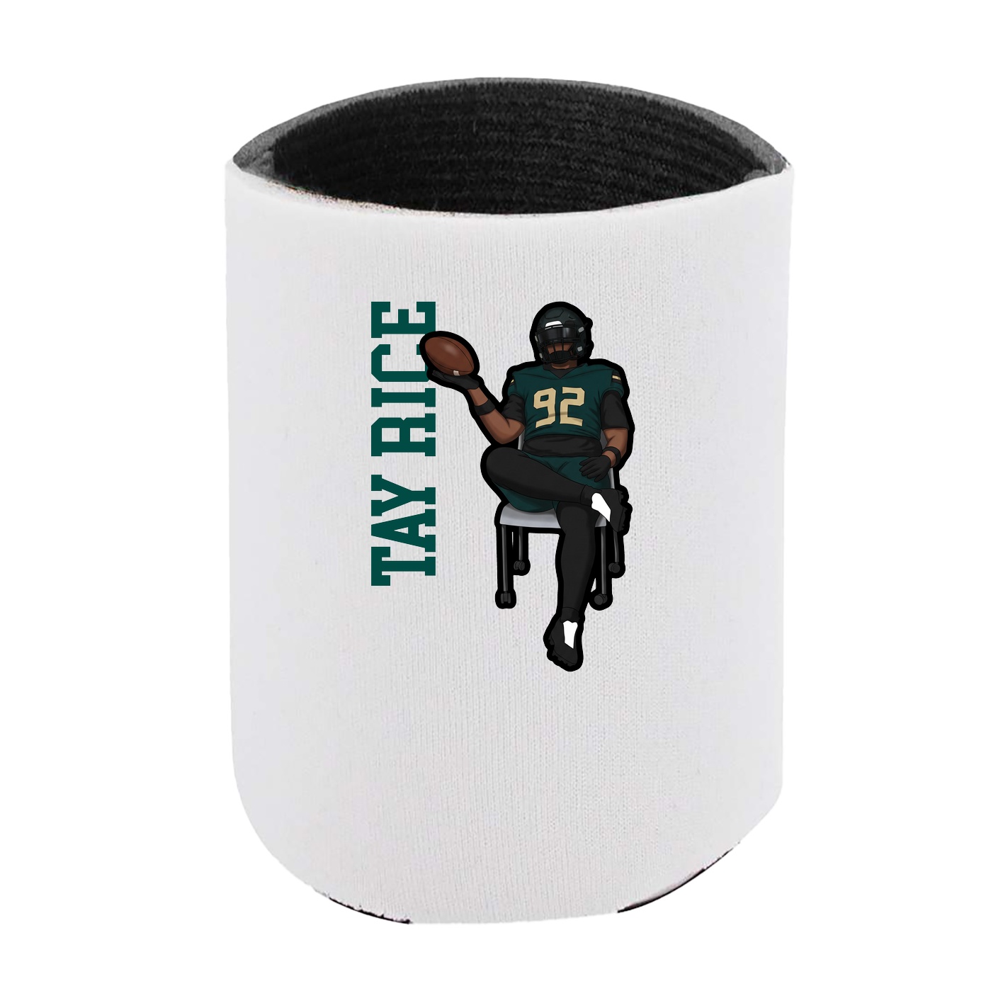 Can Holder — Name Vertical in White
