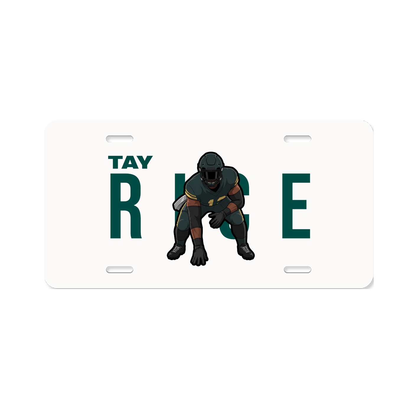 License Plate — Player Name in Classic