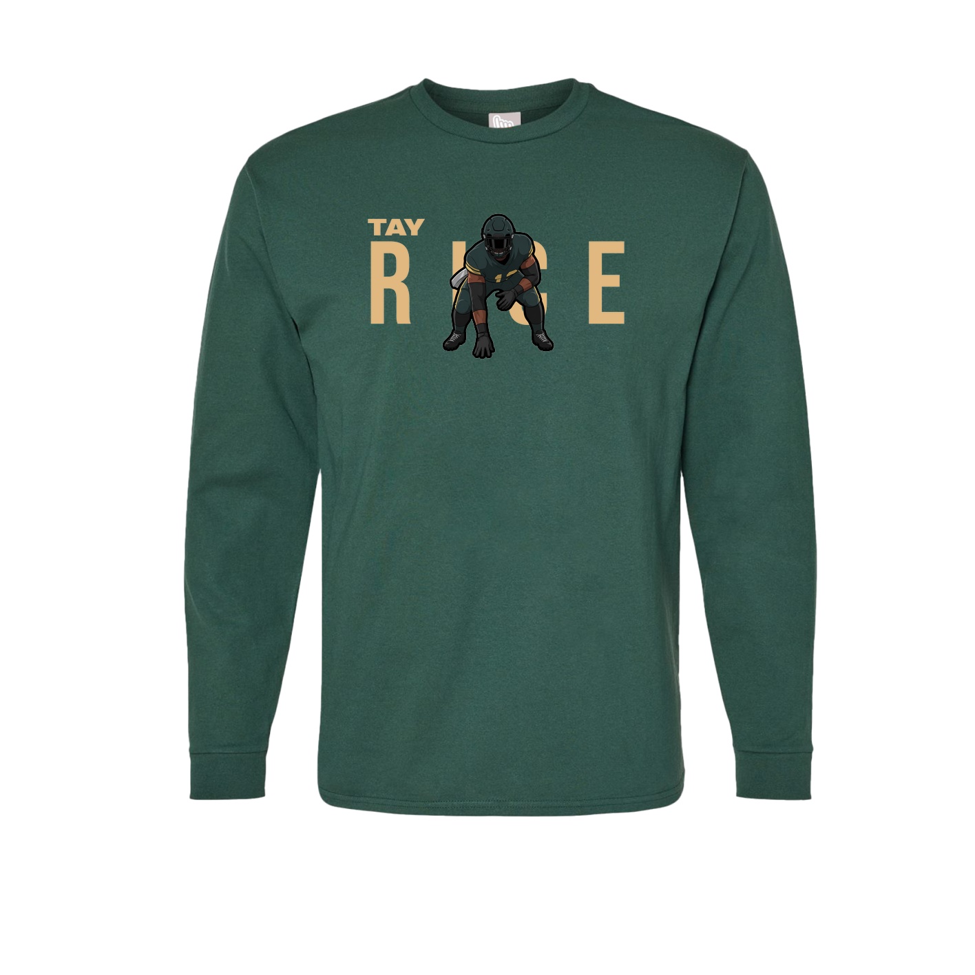 Long Sleeve Tee — Player Name in Green