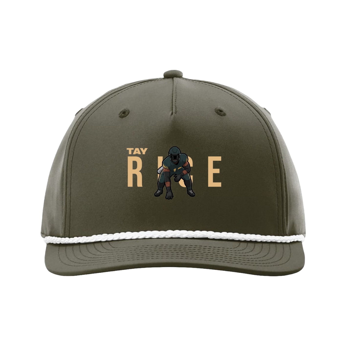 Five-Panel Classic Rope Cap — Player Name in Green