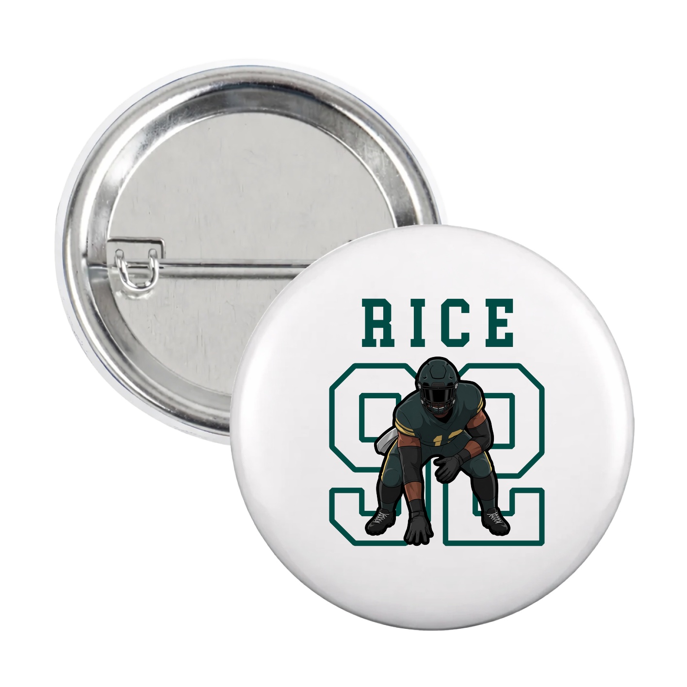 Game Day Button — Shirsey in White
