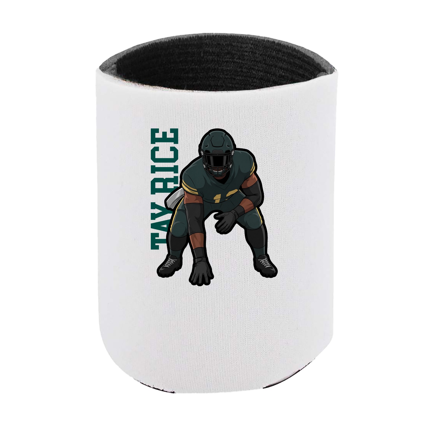 Can Holder — Name Vertical in White