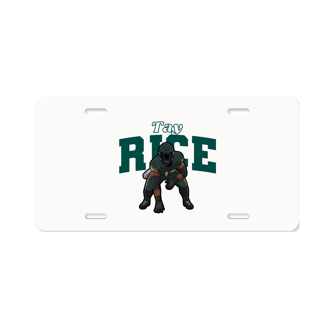 License Plate — Name Arch in Classic