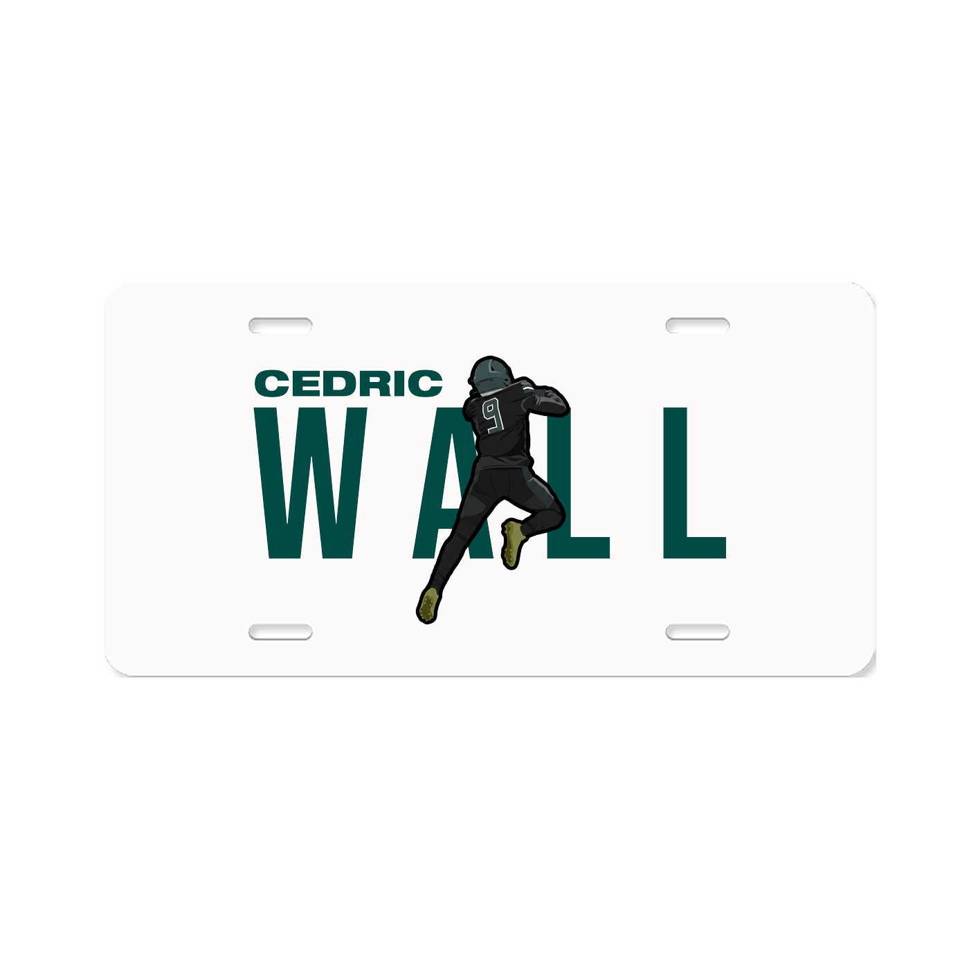 License Plate — Player Name in Classic