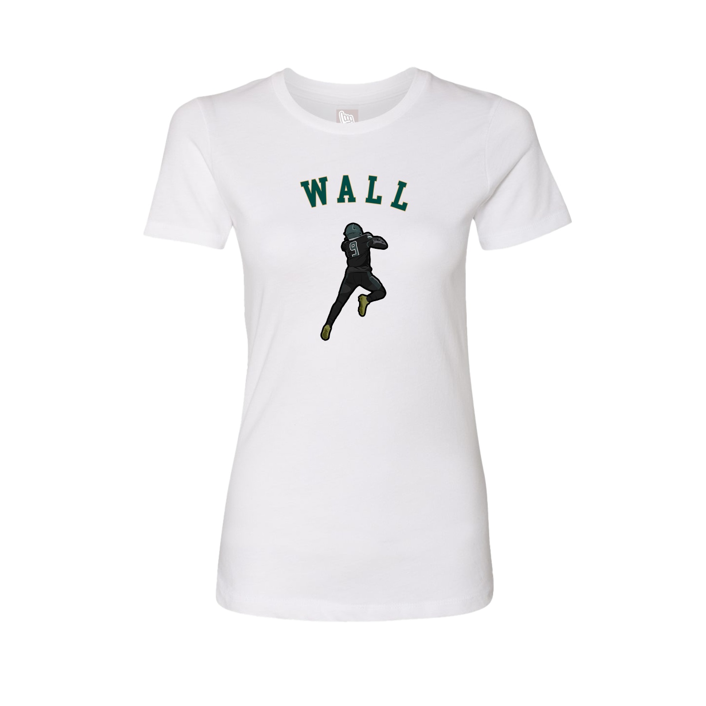 Fitted Women's Tee — Shirsey Arch in White