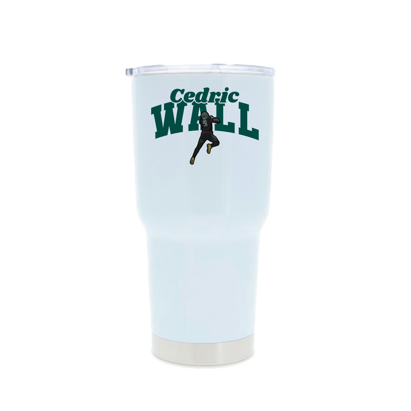 30oz Stainless Steel Tumbler — Signature Arch in White