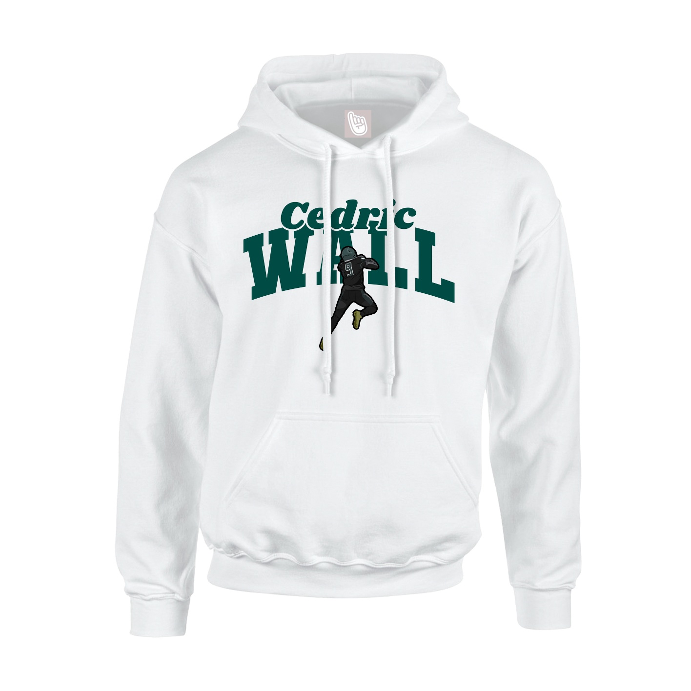 Youth Hoodie — Signature Arch in White