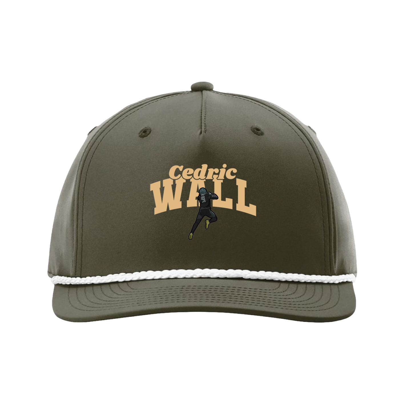 Five-Panel Classic Rope Cap — Signature Arch in Green