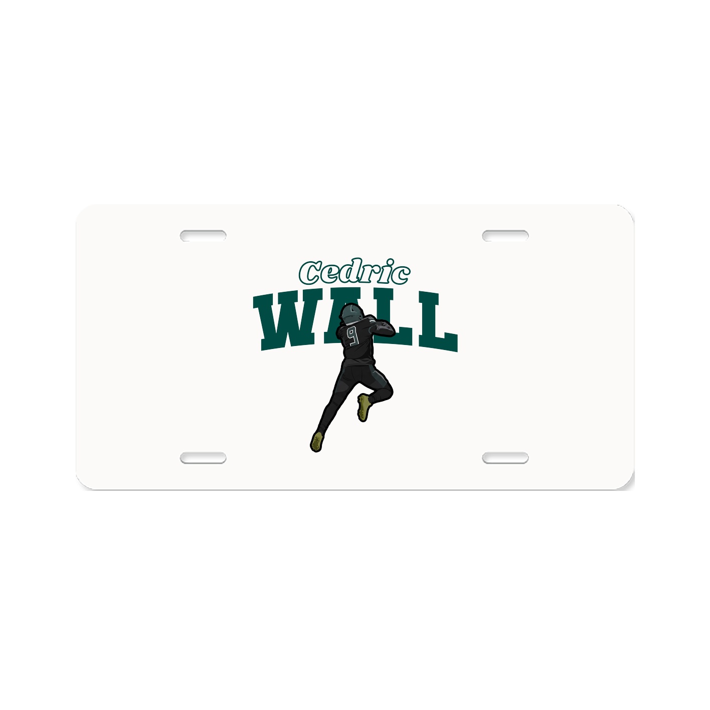 License Plate — Name Arch in Classic