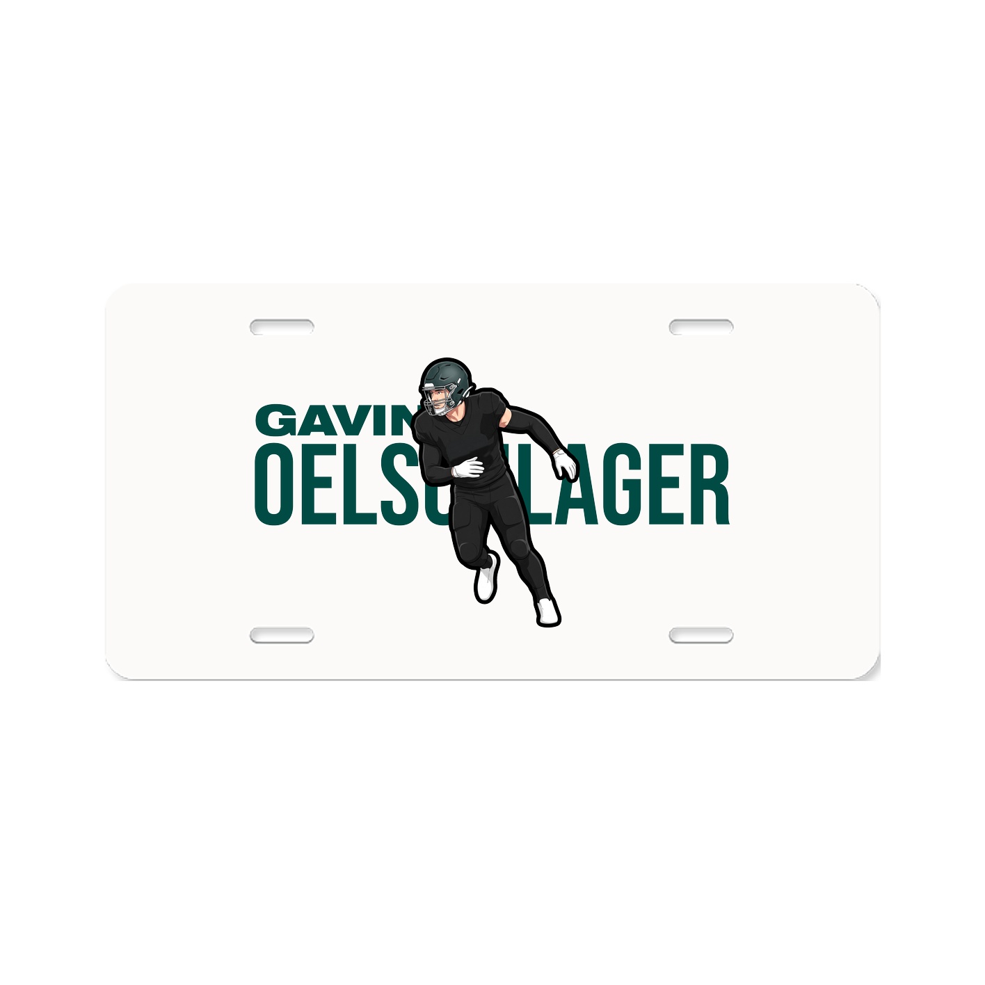 License Plate — Player Name in Classic