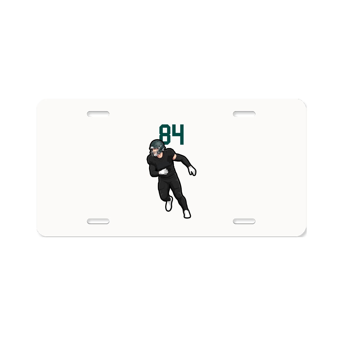 License Plate — Number Top in Classic