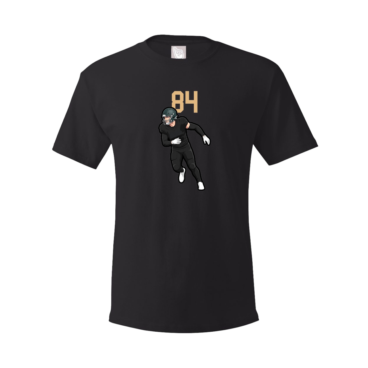 Youth Tee — Number Top in Black