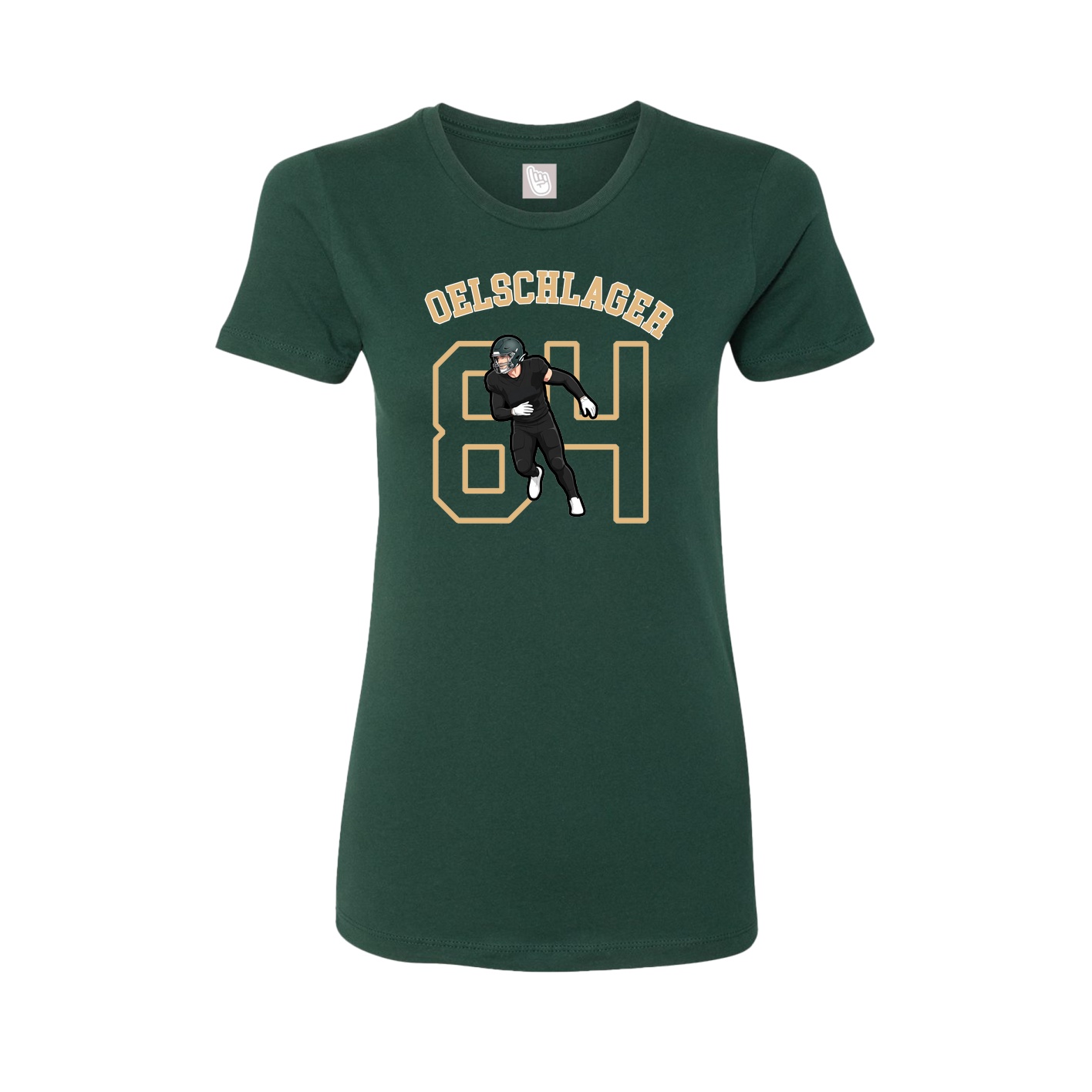Fitted Women's Tee — Shirsey Arch in Green