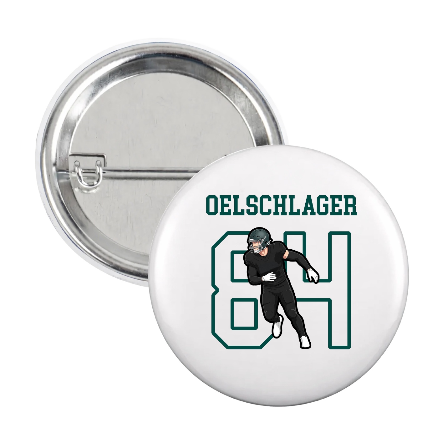 Game Day Button — Shirsey in White