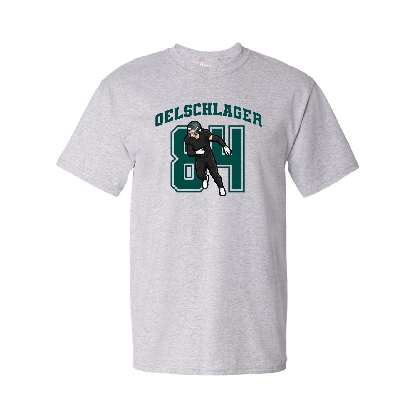 Youth Tee — Number in Grey