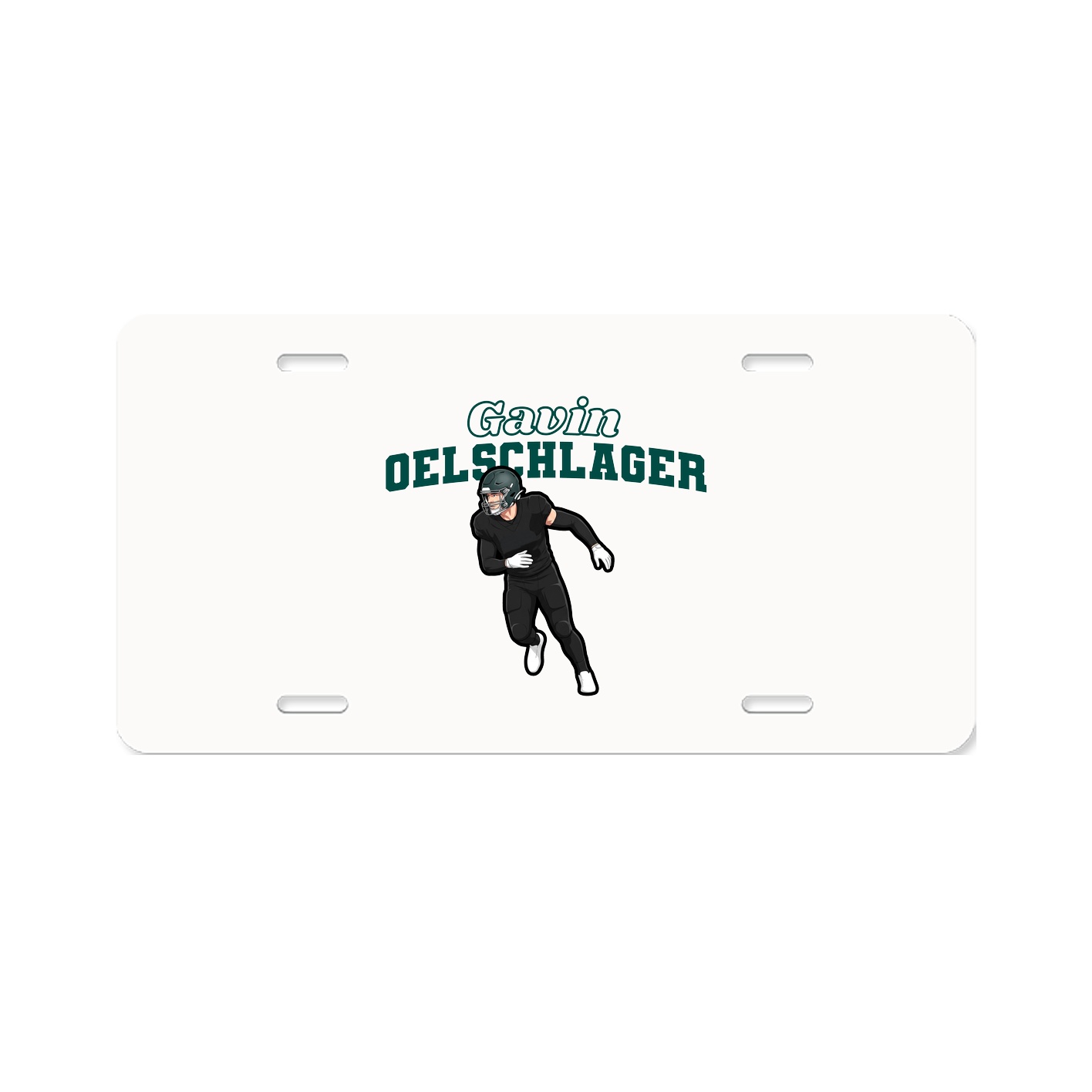 License Plate — Name Arch in Classic