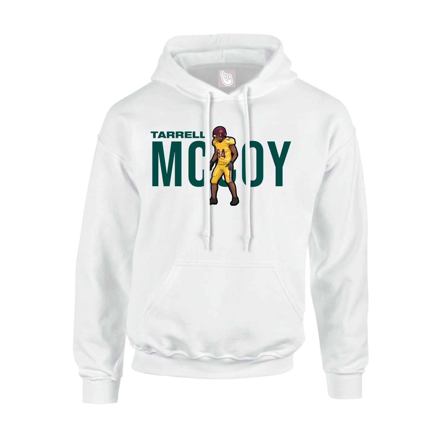 Hoodie — Player Name in White