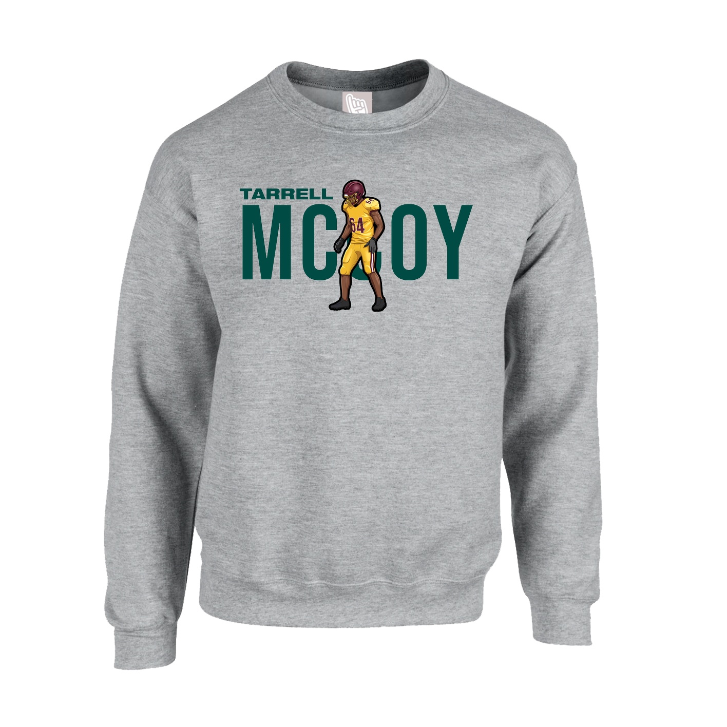 Fleece Crew — Player Name in Grey