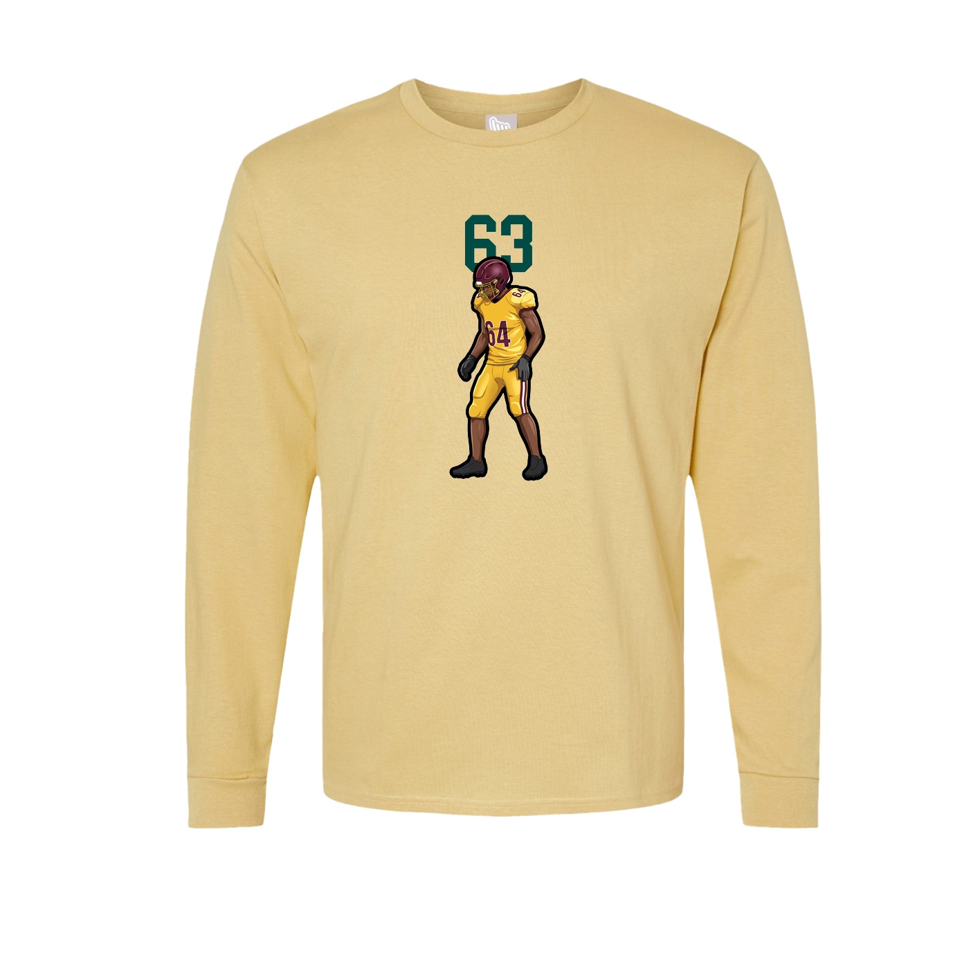 Long Sleeve Tee — Number Top in Vegas Gold