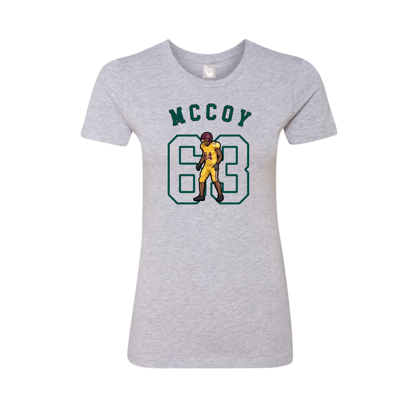 Fitted Women's Tee — Shirsey Arch in Grey