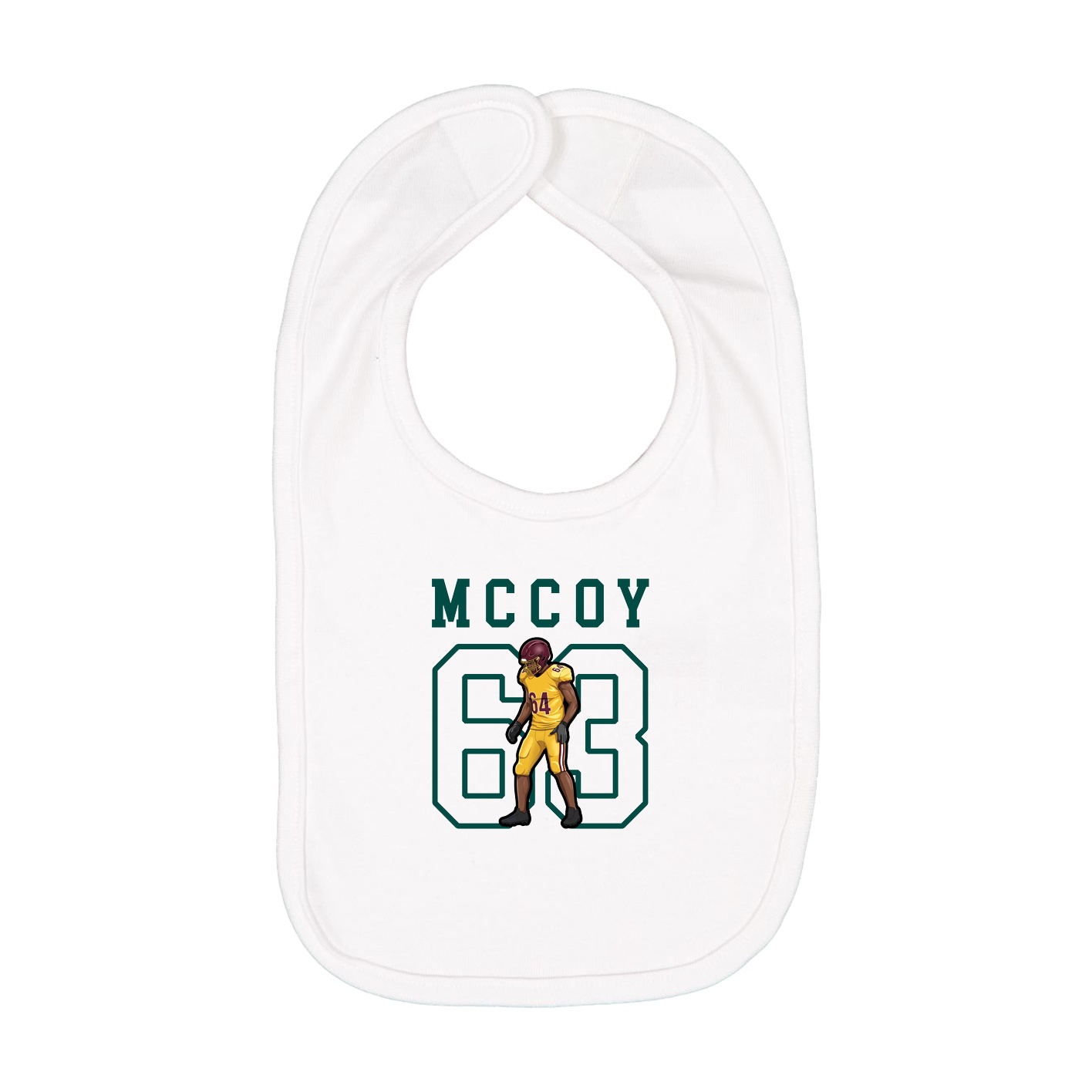 Infant Bib — Shirsey in White