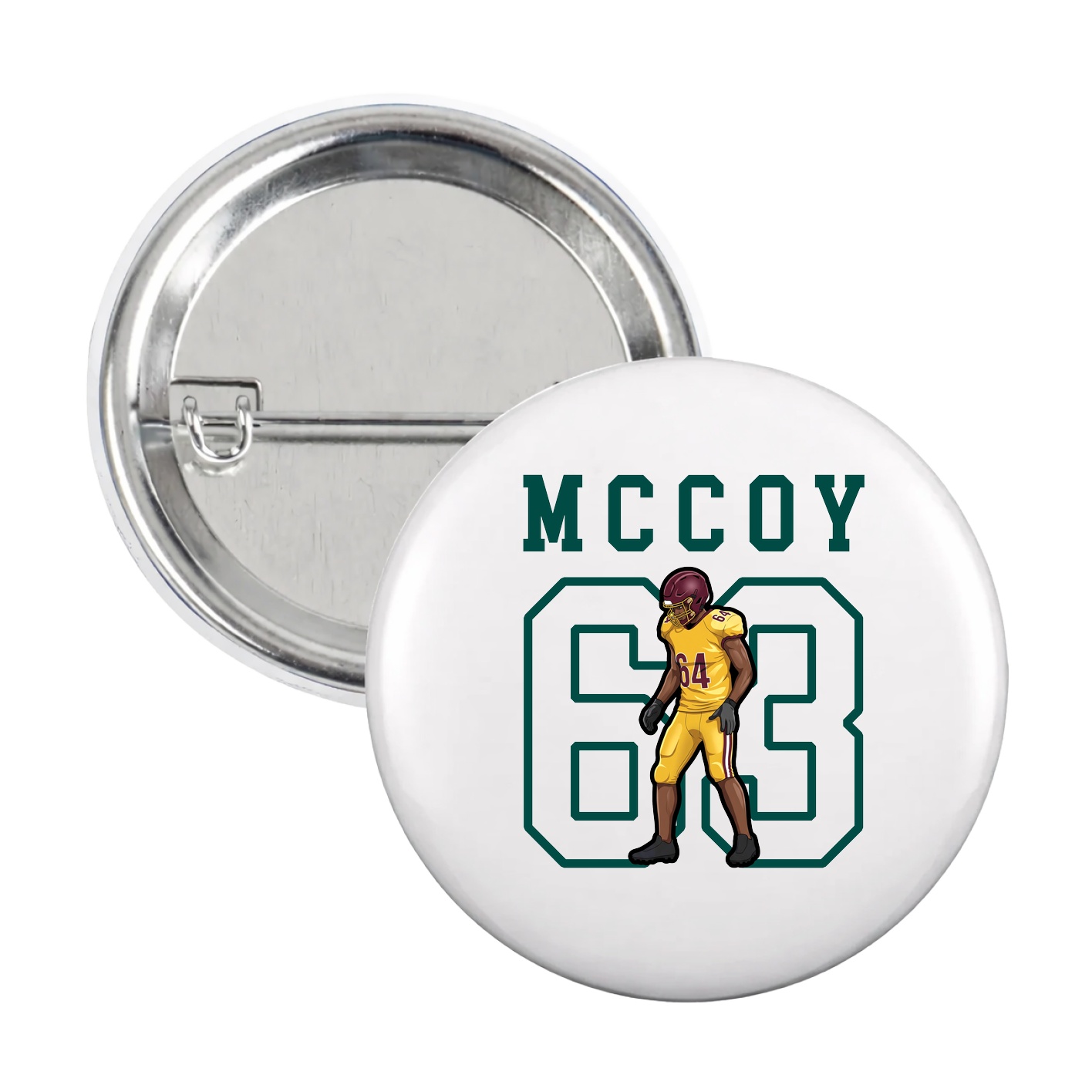 Game Day Button — Shirsey in White