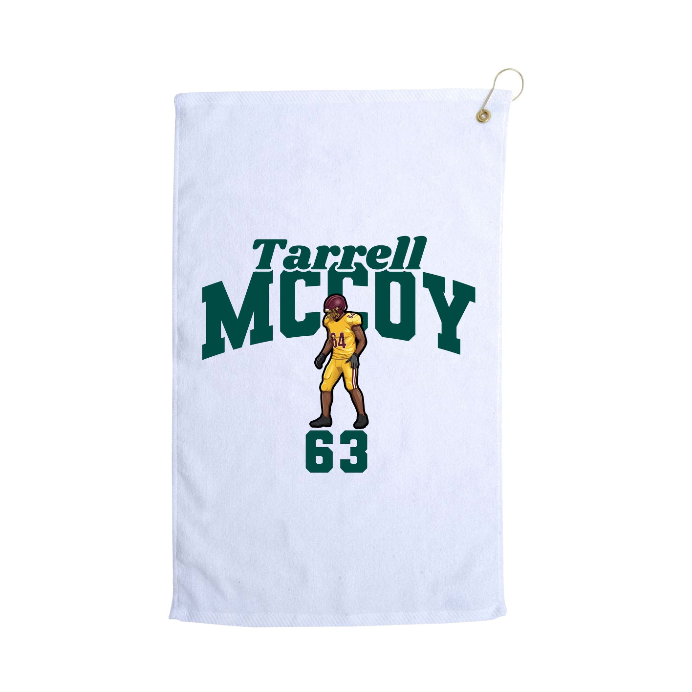 Golf Towel — Signature Arch in White