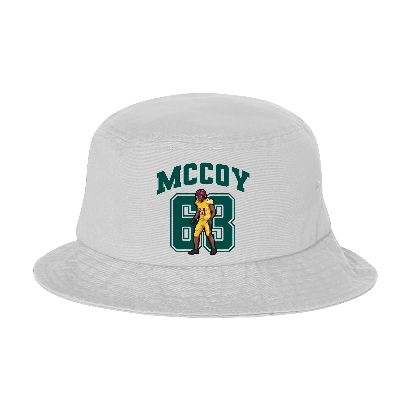 Bucket Cap — Number in White