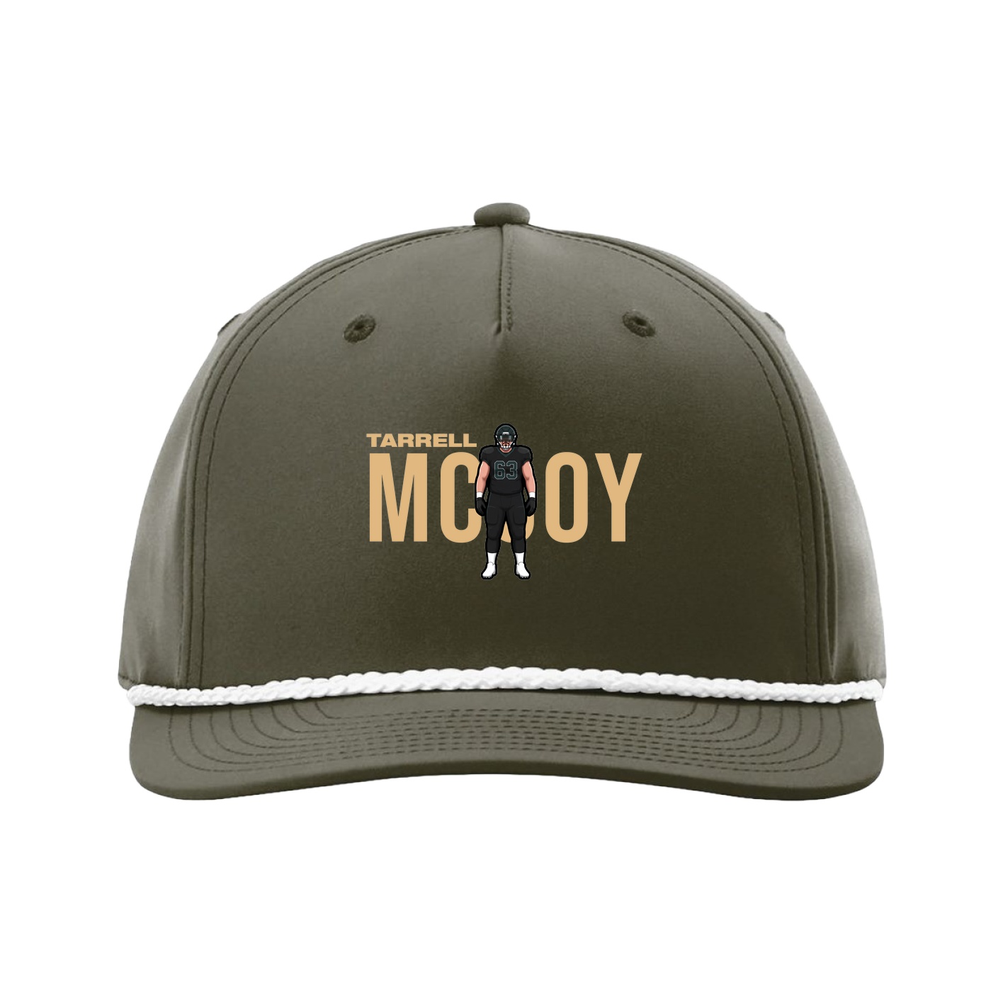 Five-Panel Classic Rope Cap — Player Name in Green