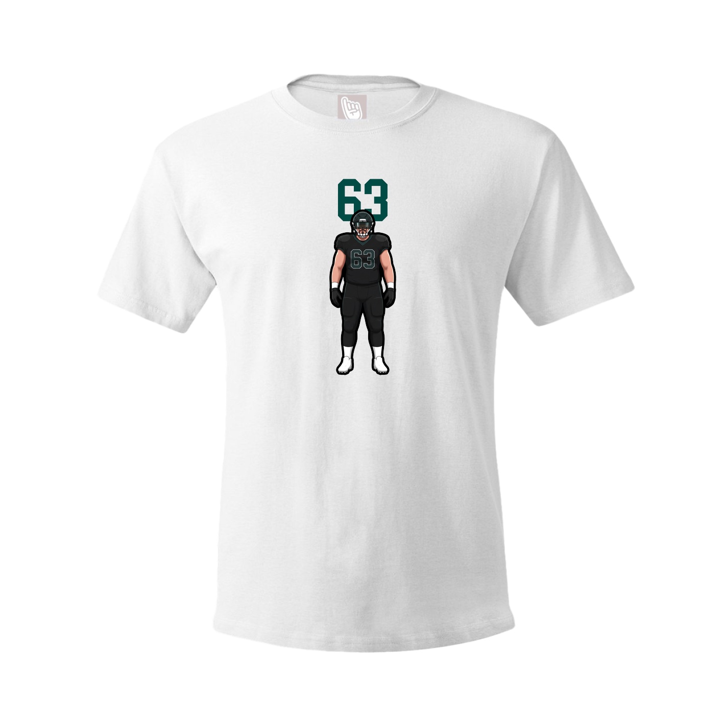 Youth Tee — Number Top in White