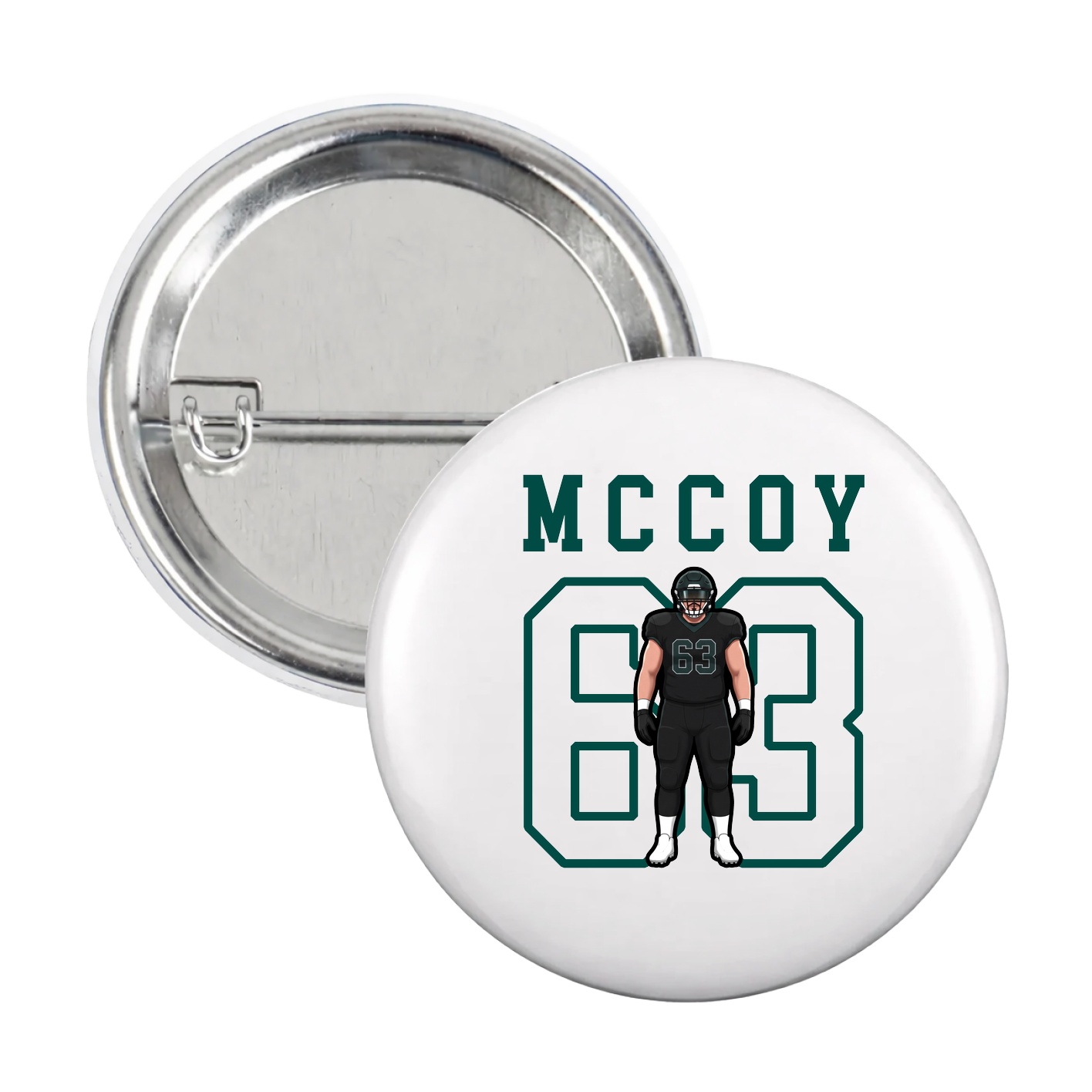 Game Day Button — Shirsey in White