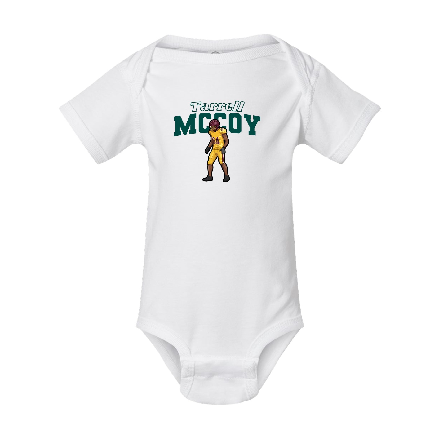 Baby Onesie — Name Arch in White