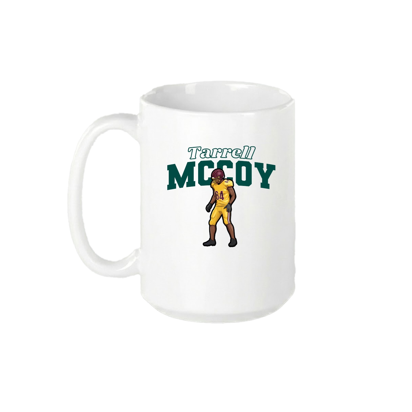 15oz Coffee Mug — Name Arch in White