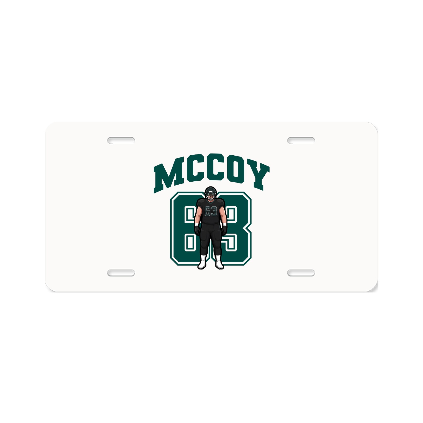 License Plate — Number in Classic