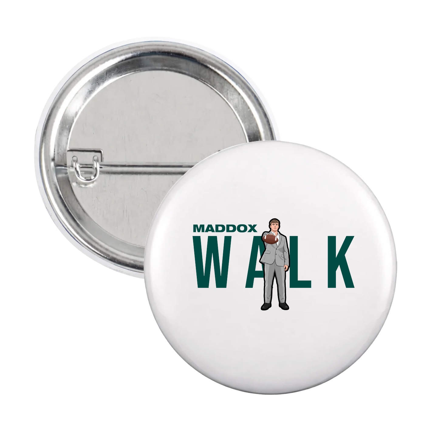 Game Day Button — Player Name in White